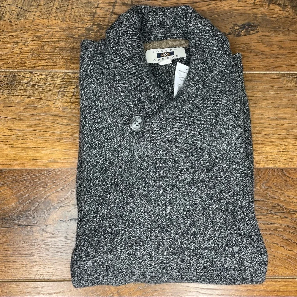 Gray‎ Shaw Collar Sweater - XXL
